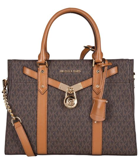 michael kors hamilton large leather satchel|Michael Kors nouveau Hamilton bag.